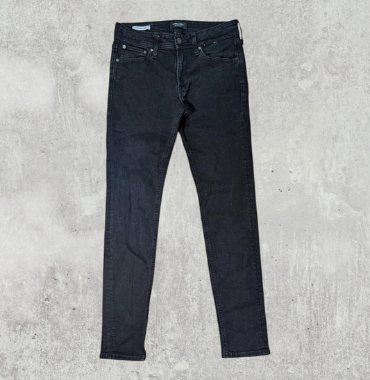 Jack & Jones Men's Liam Skinny Jeans - Black - Size 30W 30L