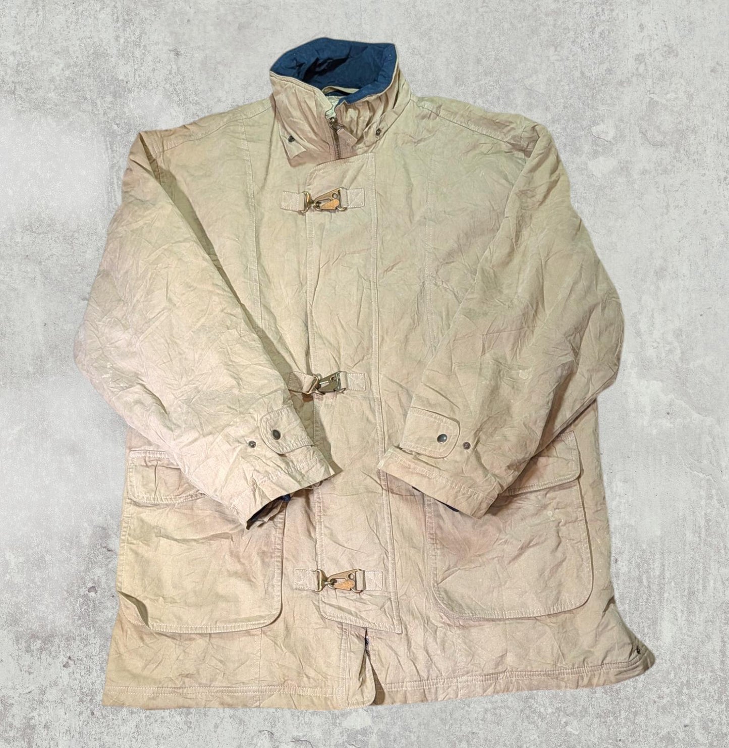 Aquascutum Men's Vintage Jacket Coat - Tan - Size Medium