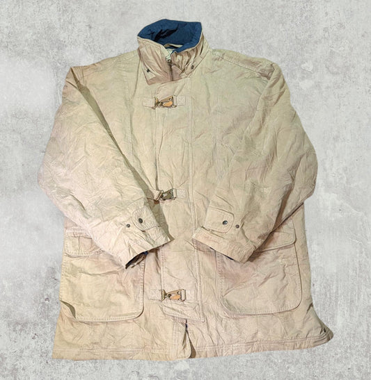 Aquascutum Men's Vintage Jacket Coat - Tan - Size Medium