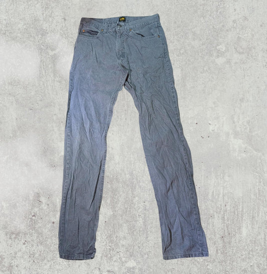Lee Men's Regular Fit Jeans - Grey - Size 32W 36L