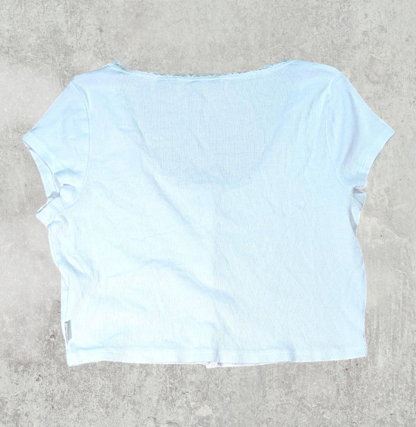 Superdry Women's Crop T Shirt - White - Size 14