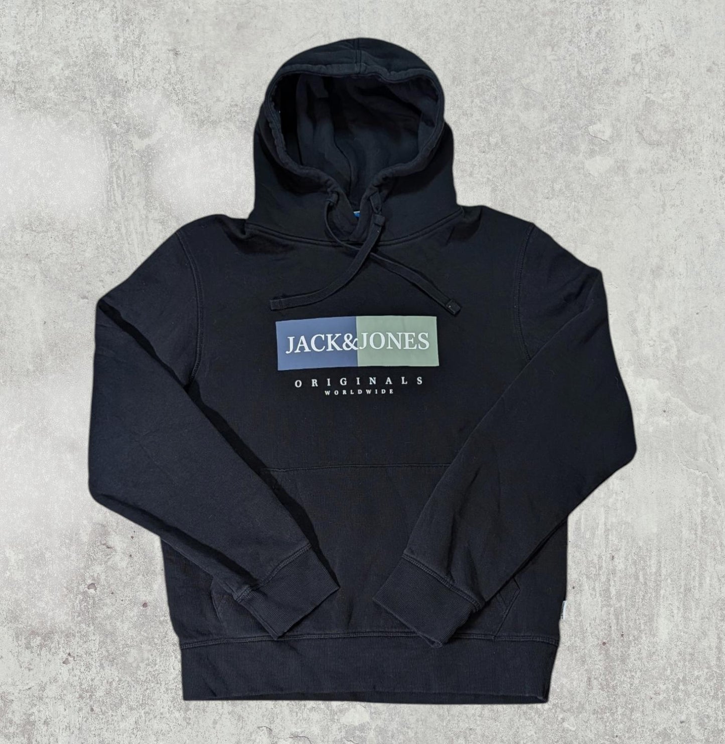 Jack & Jones Men's Hoodie Sweatshirt - Black - Size Medium