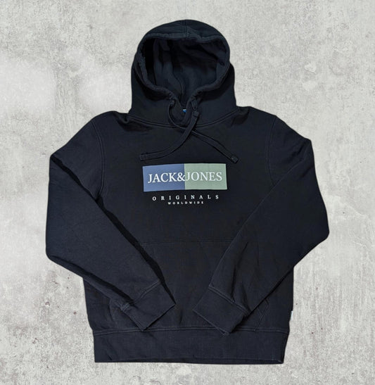 Jack & Jones Men's Hoodie Sweatshirt - Black - Size Medium
