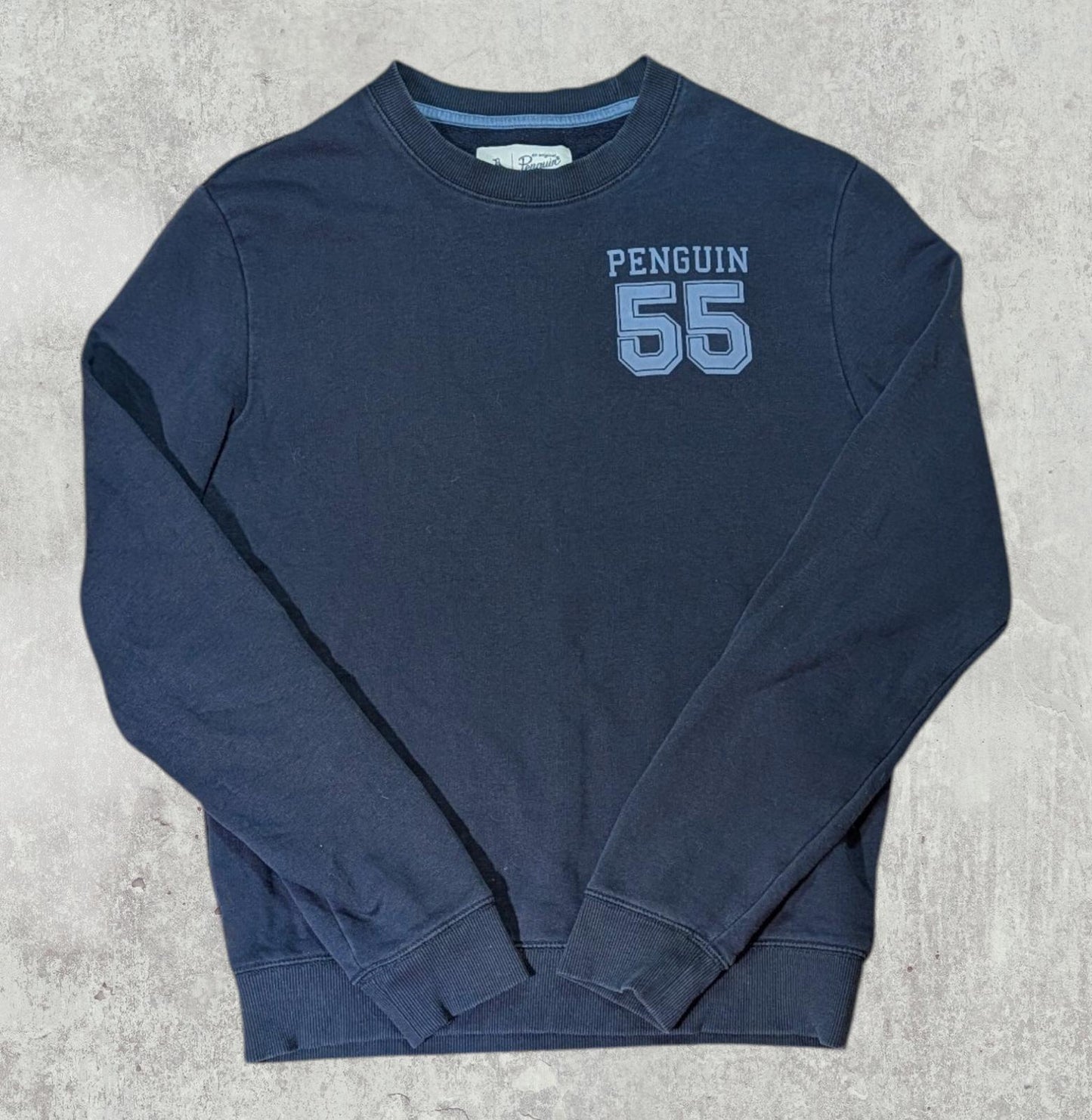 Penguin Men's Sweatshirt Jumper - Navy - Size Small