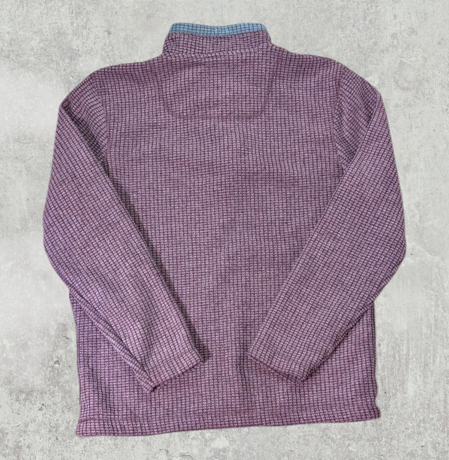 Weird Fish Men's 1/4 Zip Jumper - Burgundy - Size Small