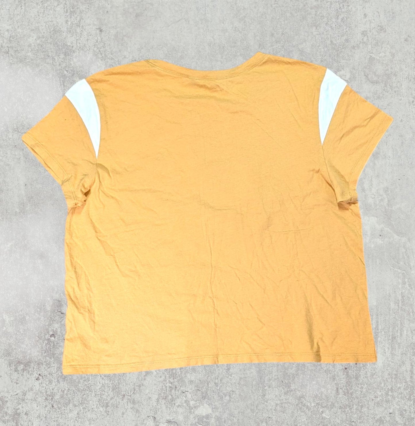 Abercrombie & Fitch Women's Cropped T Shirt - Yellow - Size Medium