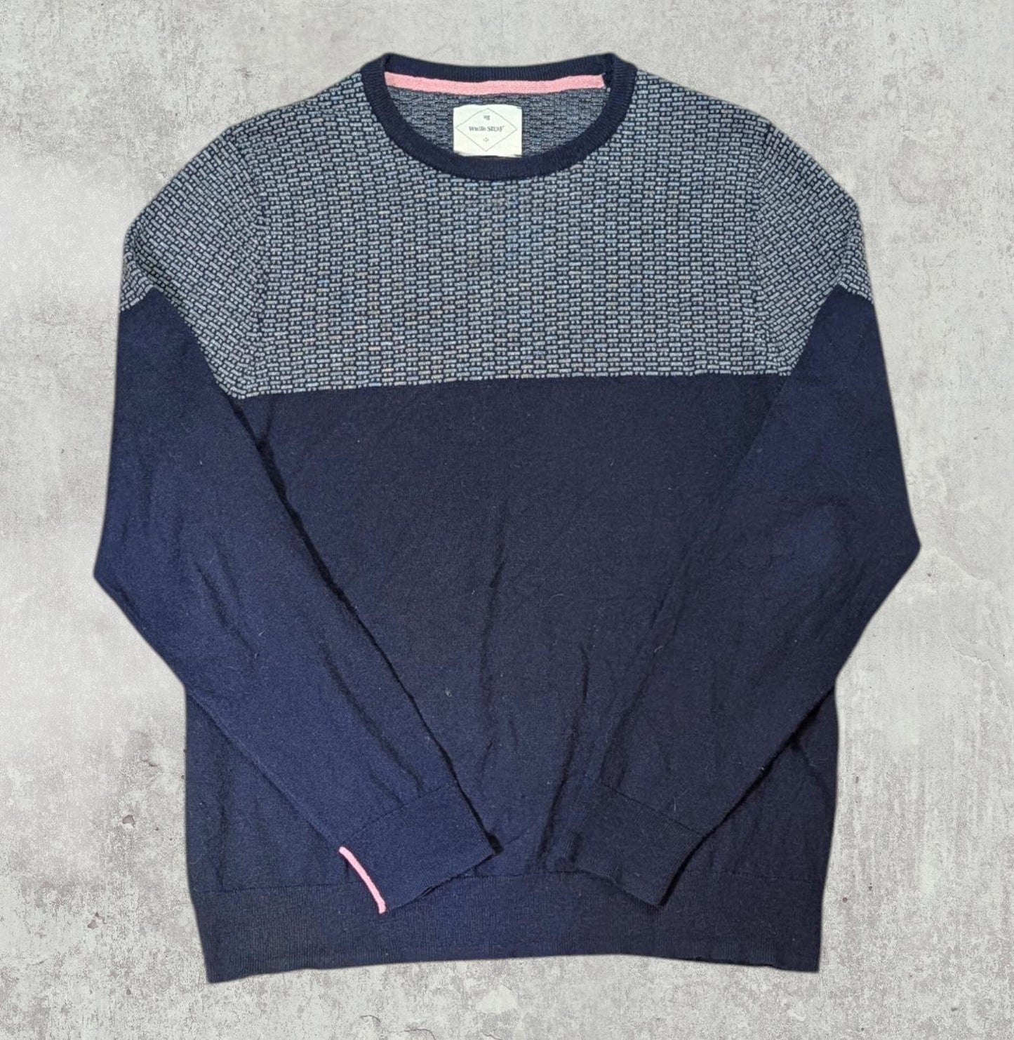 White Stuff Men's Sweatshirt Jumper - Navy - Size Medium