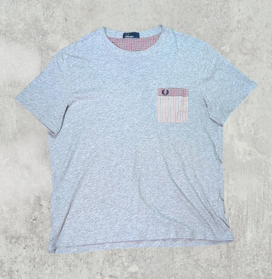Fred Perry Men's T Shirt - Grey - Size Large