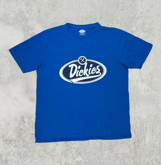 Dickies Men's T Shirt - Blue - Size Medium