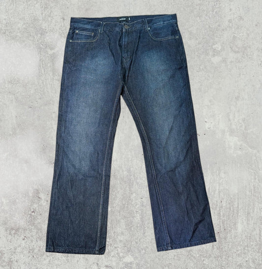 Firetrap Men's Relaxed Jeans - Blue - Size 38W 30L