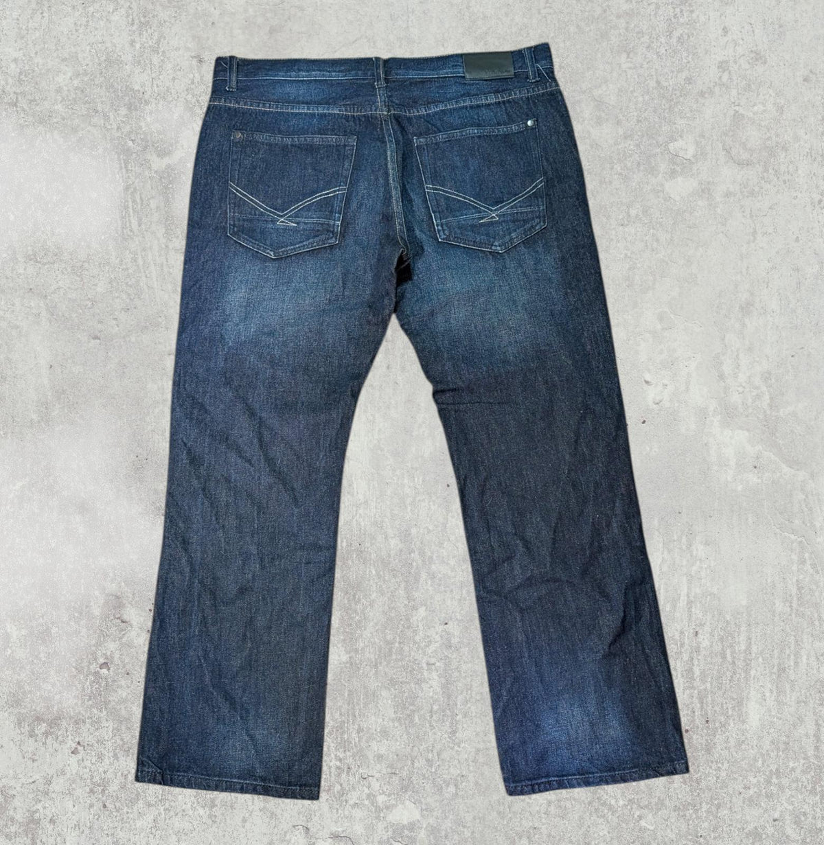 Firetrap Men's Relaxed Jeans - Blue - Size 38W 30L