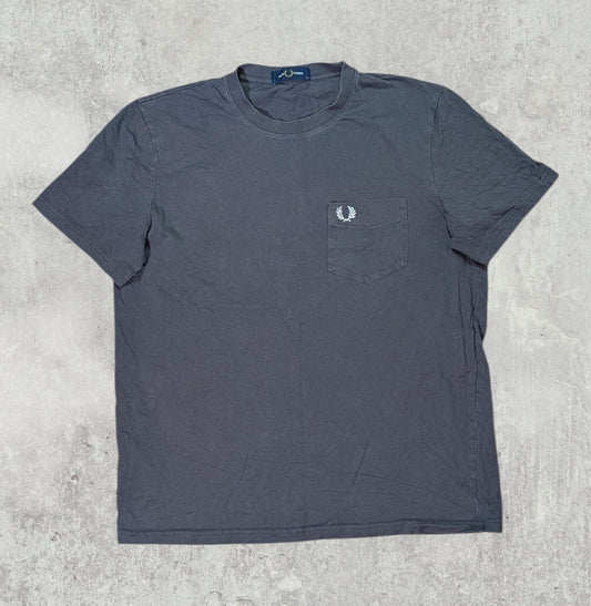Fred Perry Men's T Shirt - Grey - Size Medium