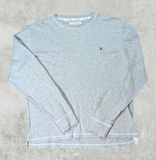 Jack Wills Men's Sweatshirt Jumper - Grey - Size Large
