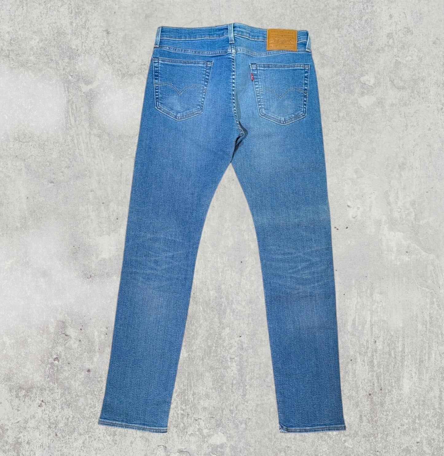 Levi's Men's 519 Skinny Jeans - Blue - Size 33W 32L