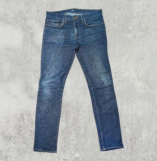 Gap Men's Skinny Jeans - Blue - Size 31W 32L