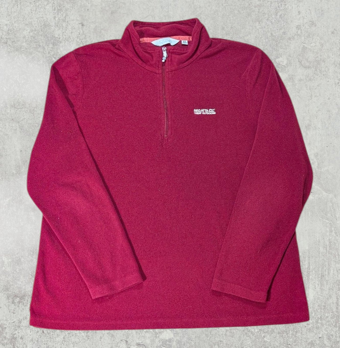 Regatta Women's 1/4 Zip Fleece Jumper - Burgundy - Size 18