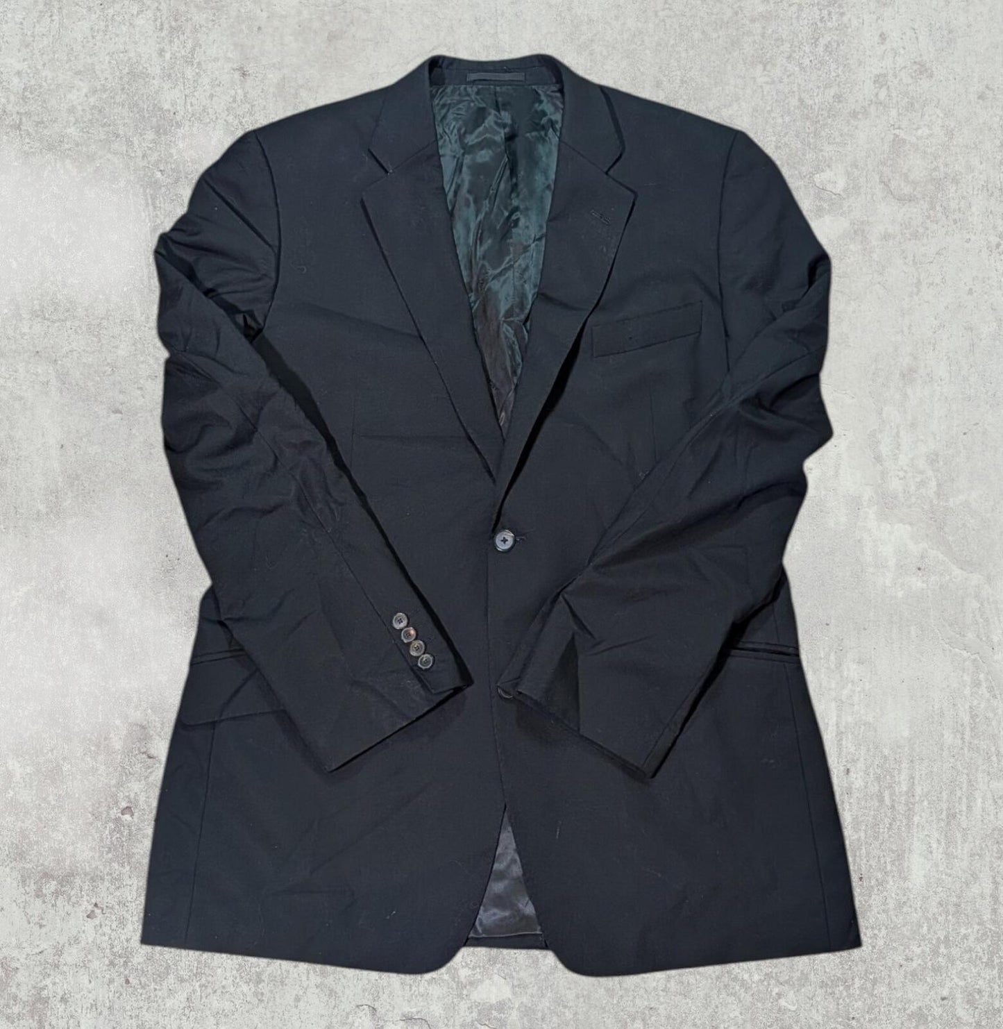 Jaeger Men's Suit Jacket - Black - Size XL