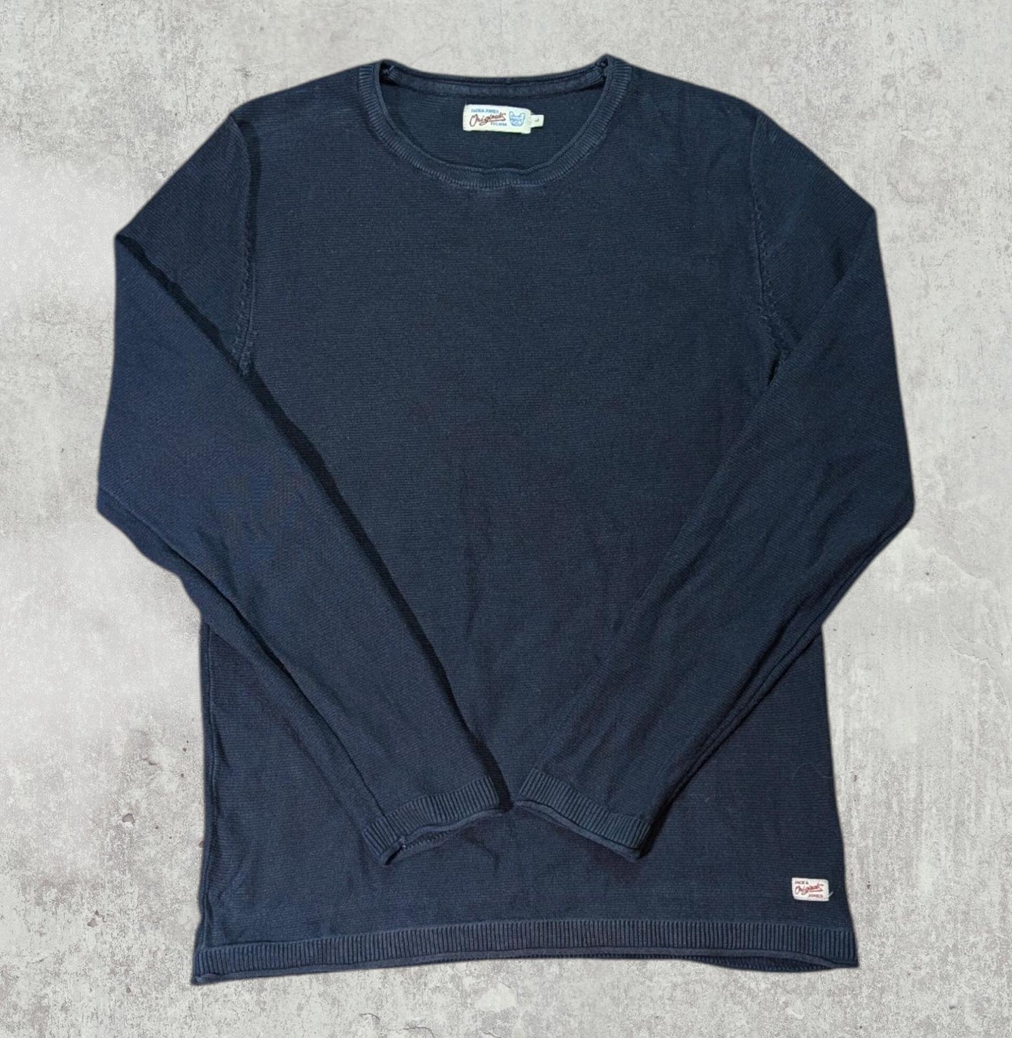 Jack & Jones Men's Sweatshirt Jumper - Navy - Size Large