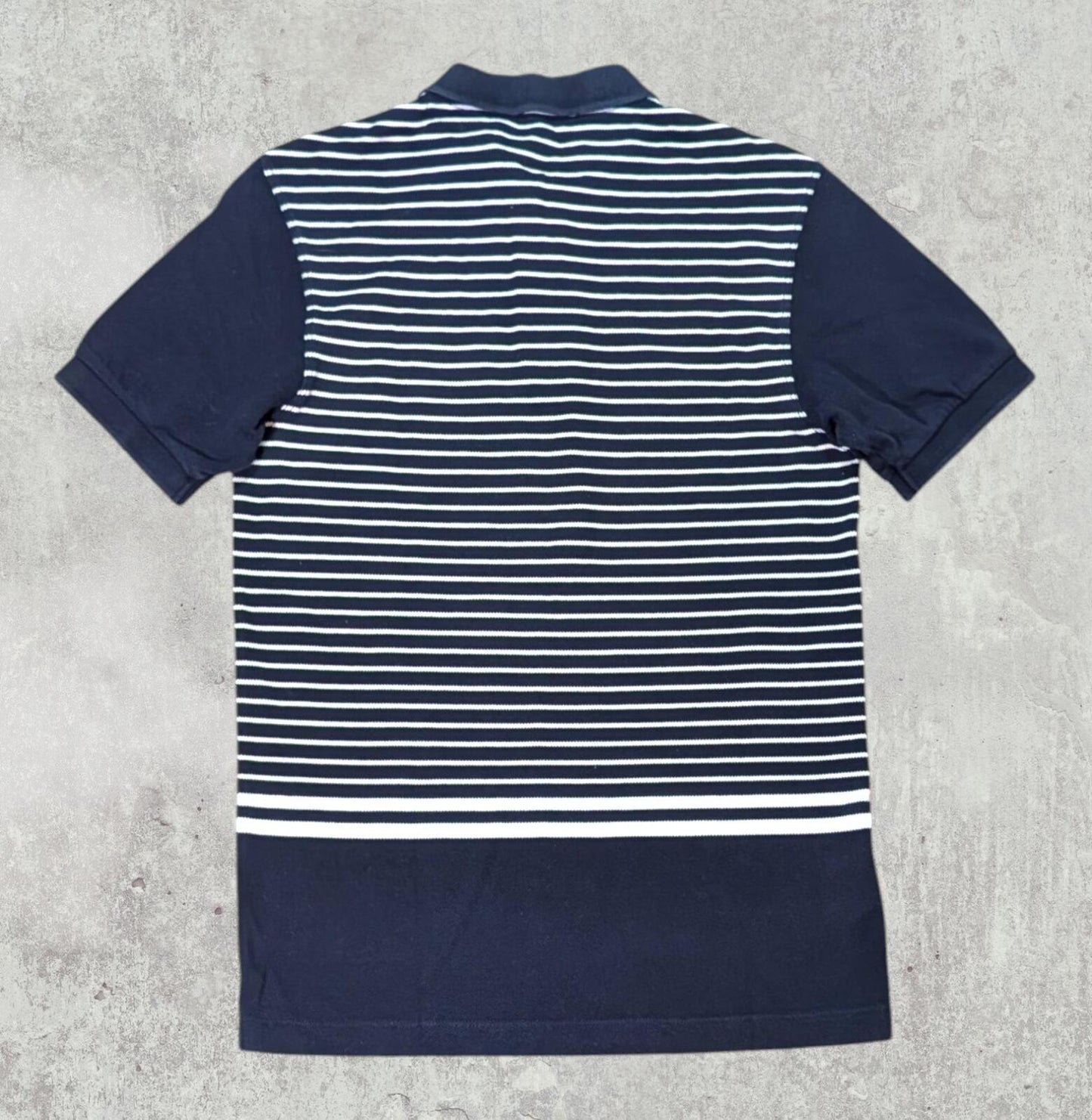 Fred Perry Men's Slim Fit Striped Polo T Shirt - Navy - Size Small