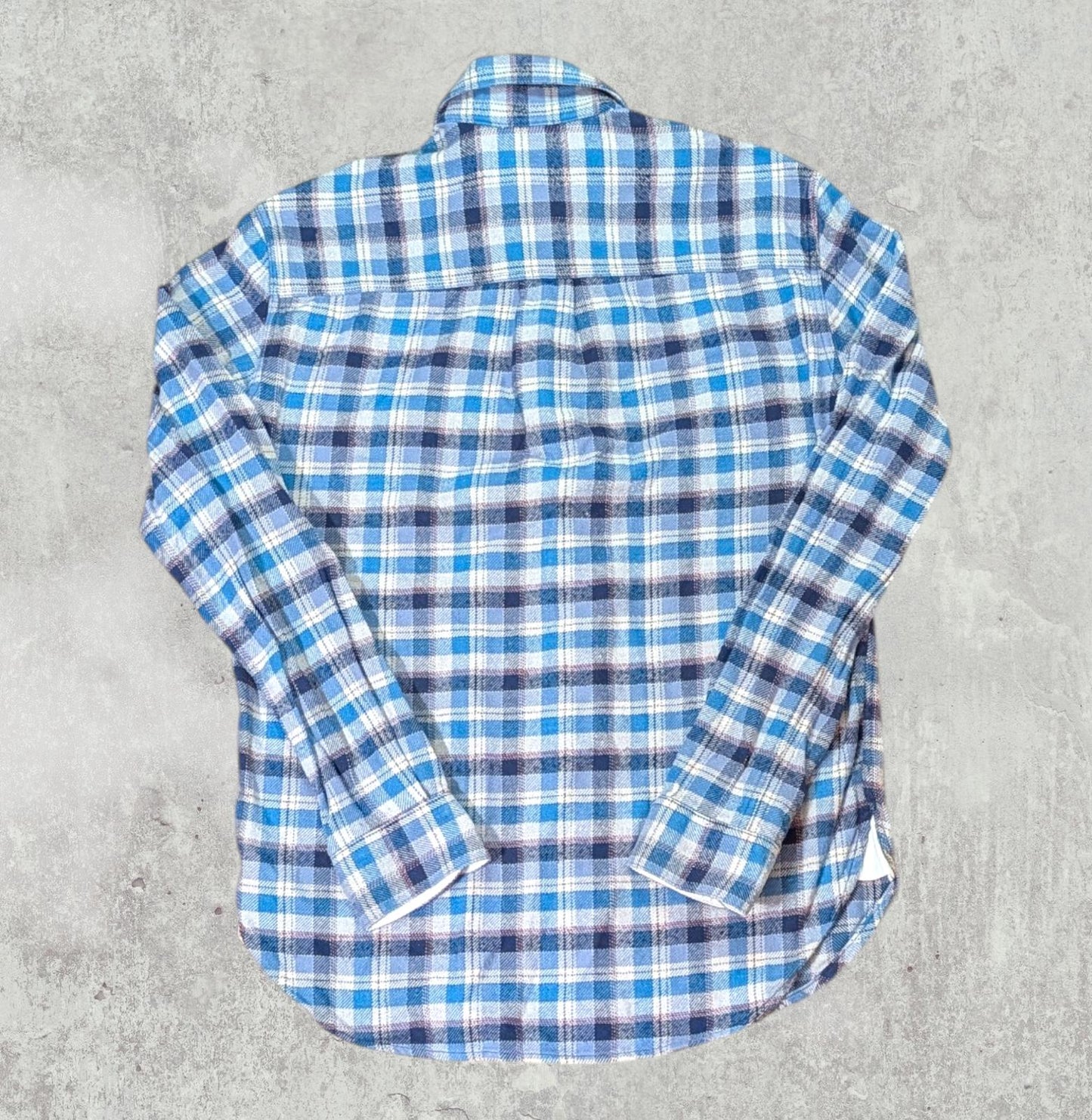 Jack Wills Women's Boyfriend Fit Check Shirt - Blue - Size 8