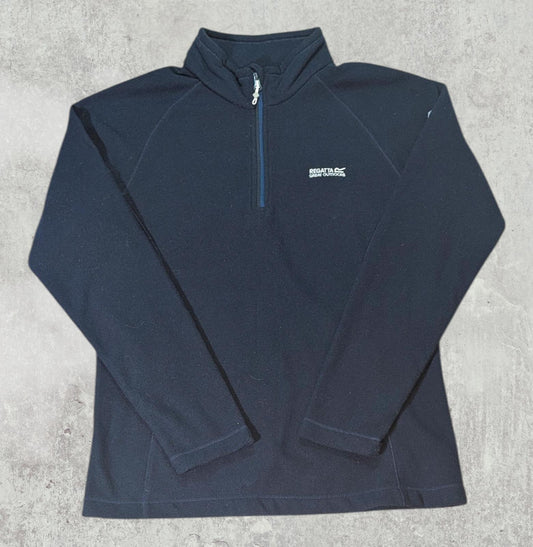 Regatta Women's 1/4 Zip Fleece Jumper - Navy - Size 10