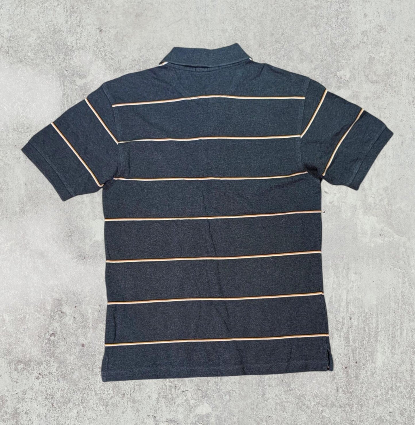 Fred Perry Men's Striped Polo T Shirt - Grey - Size Small
