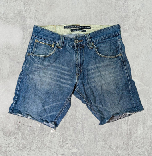 Levi's Men's Cut Off Jeans Shorts - Blue - Size 32W 9L