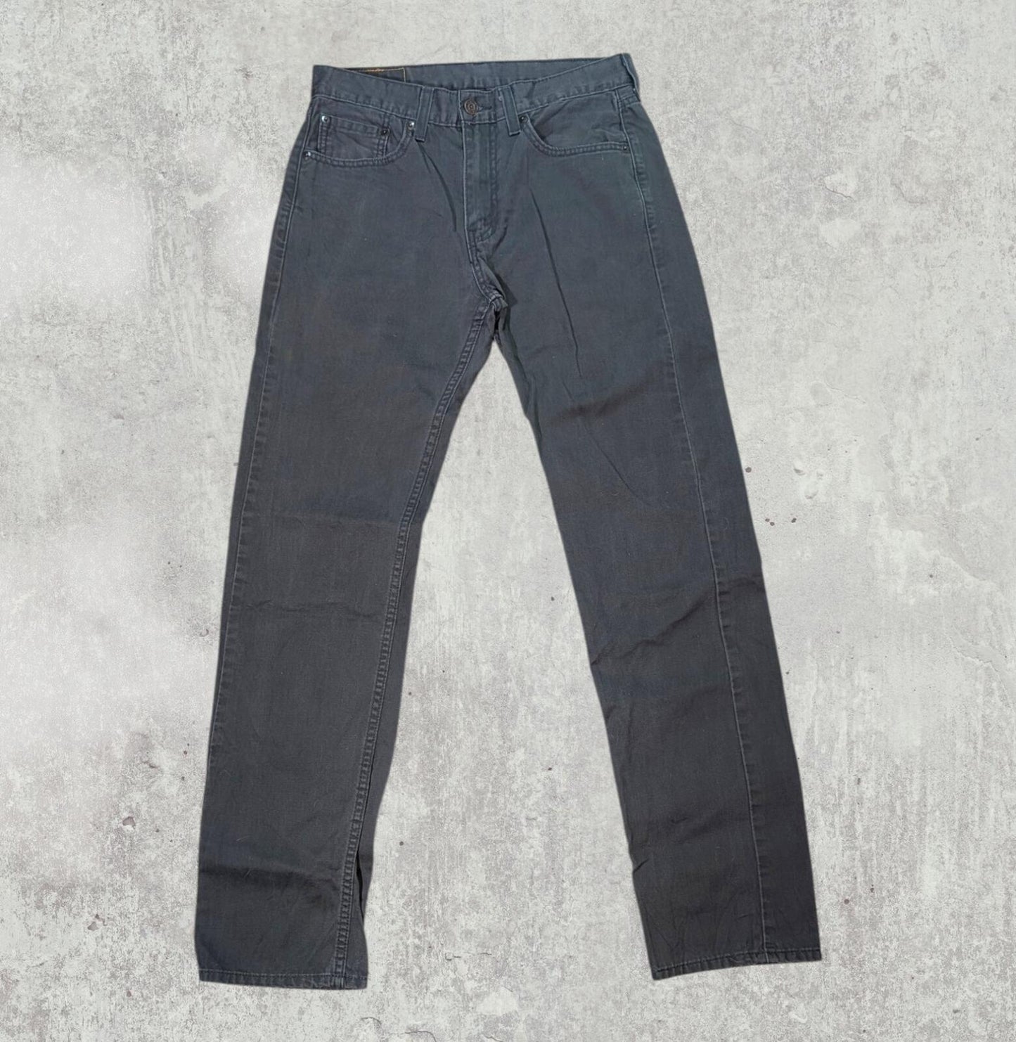 Levi's Men's 505 Regular Fit Jeans - Grey - Size 31W 34L