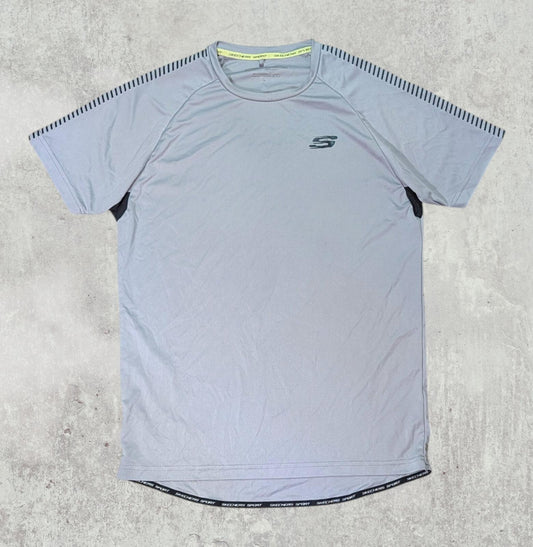 Sketchers Men's T Shirt - Grey - Size Medium