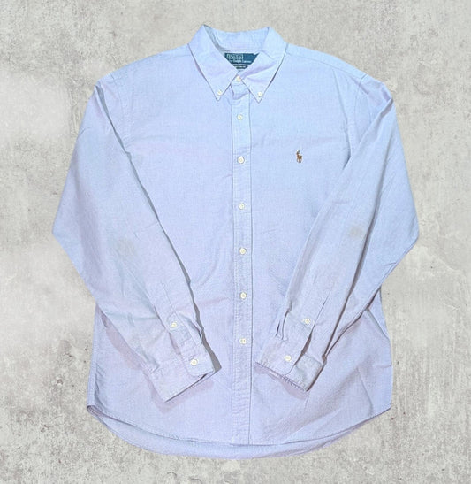 Ralph Lauren Men's Custom Fit Shirt - Purple - Size XL