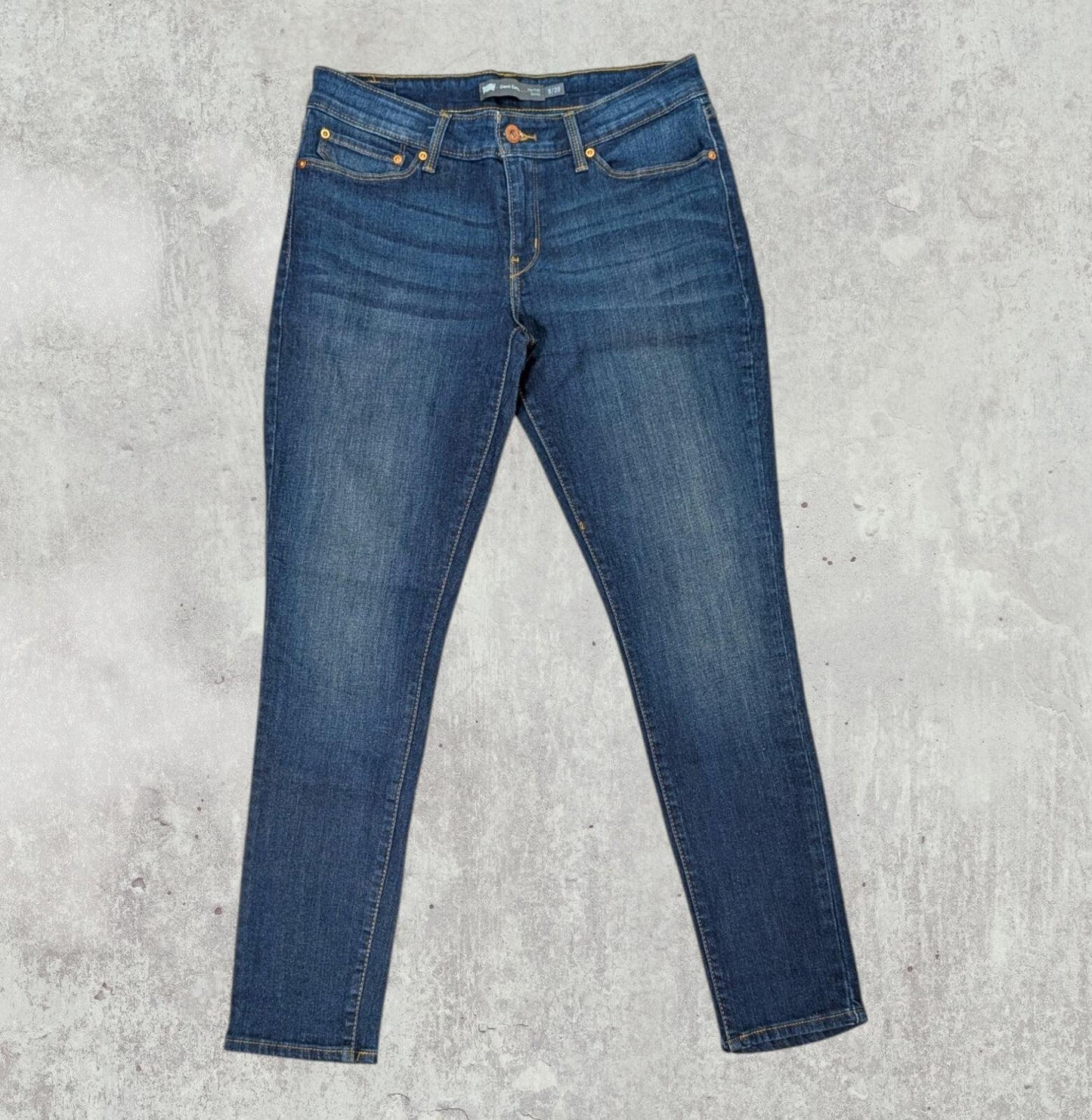 Levi's Women's Demi Curve Mid Rise Skinny Jeans - Blue - Size 29W 30L