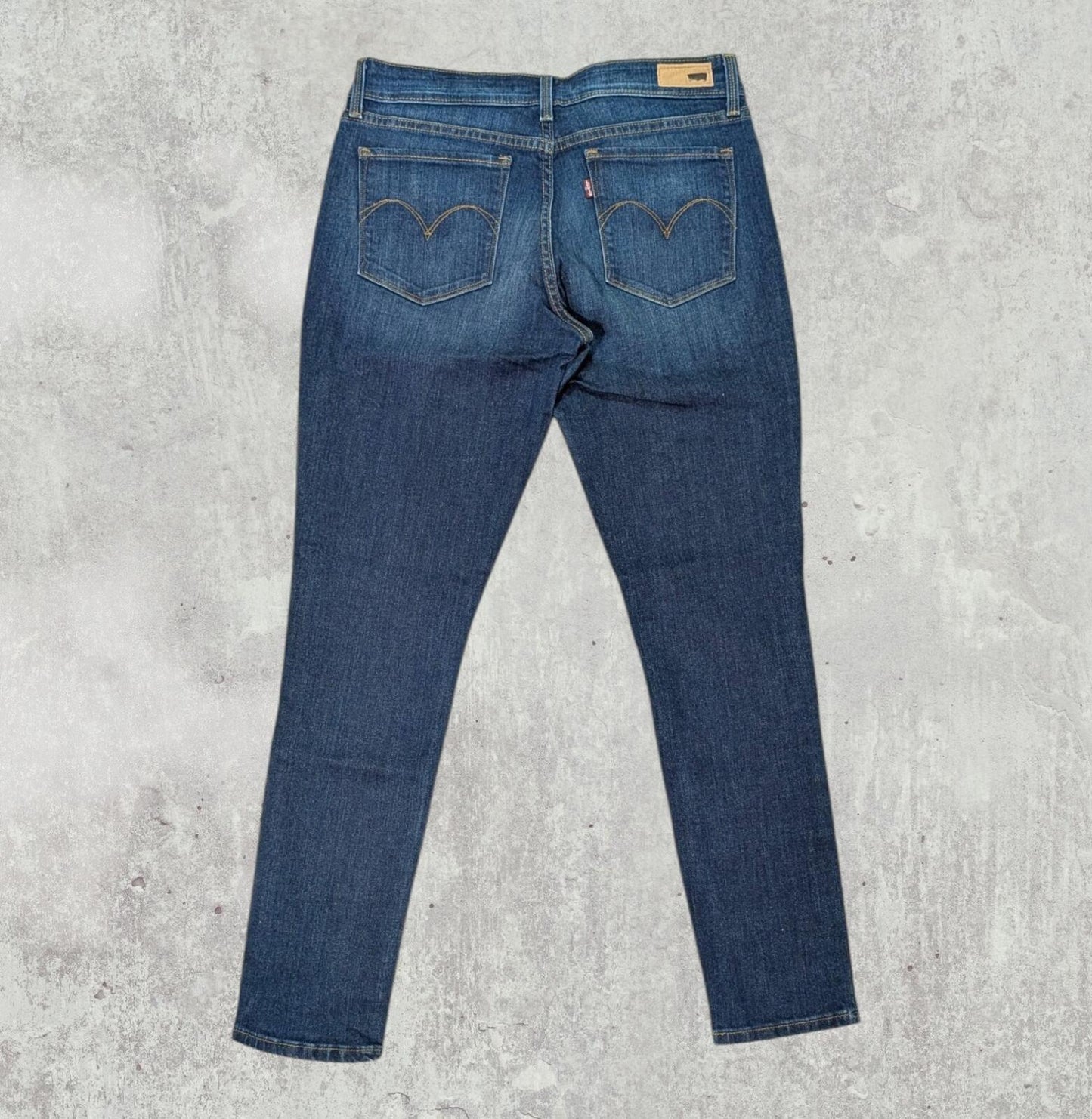 Levi's Women's Demi Curve Mid Rise Skinny Jeans - Blue - Size 29W 30L