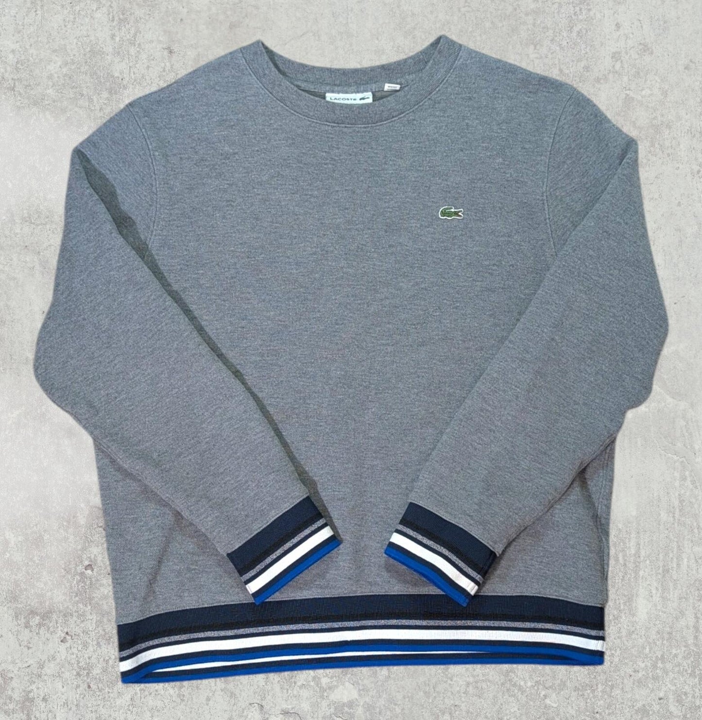 Lacoste Men's Sweatshirt Jumper - Grey - Size 5 / Large