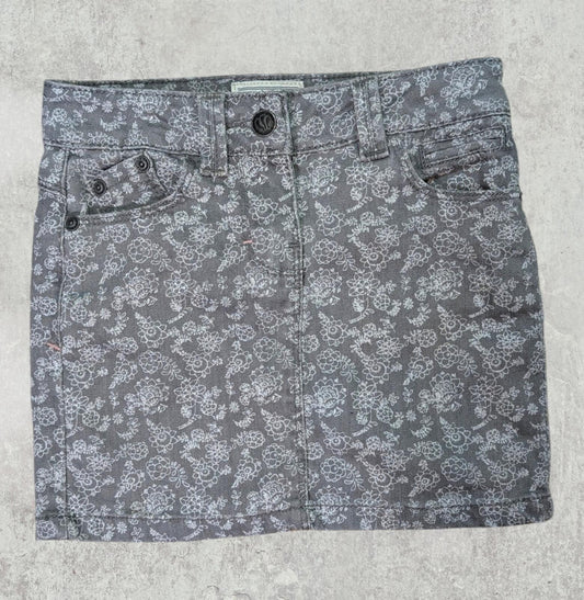 FatFace Girl's Floral Skirt - Grey - Size 4-5 Years