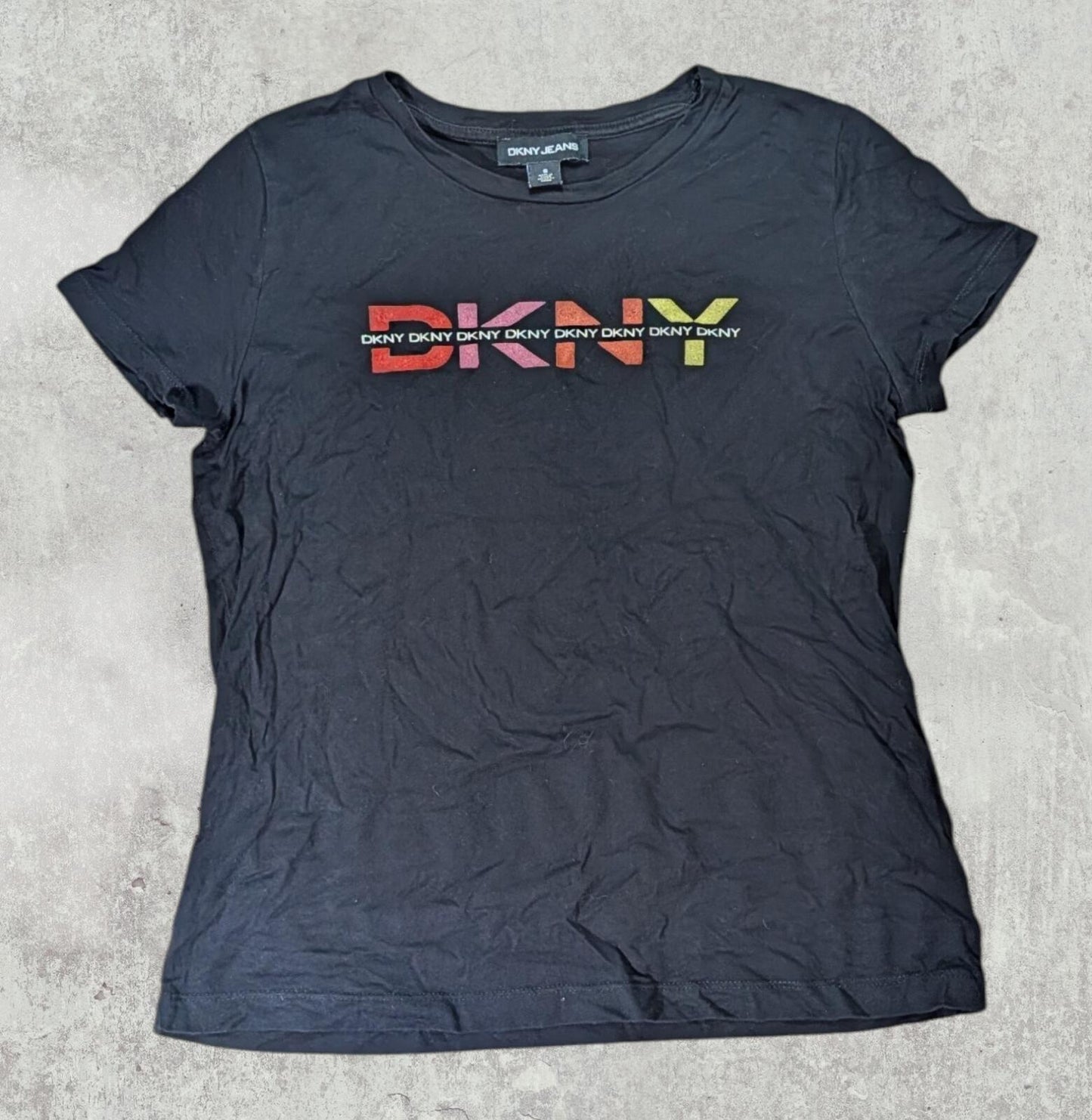 DKNY Women's T Shirt - Black - Size Small