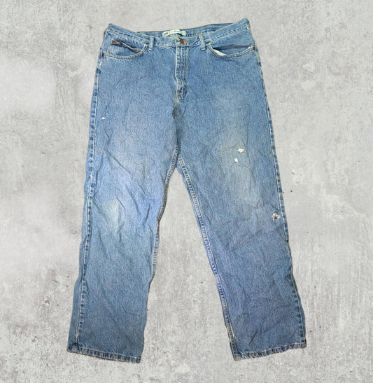 Lee Men's Relaxed Fit Jeans - Blue - Size 40W 32L