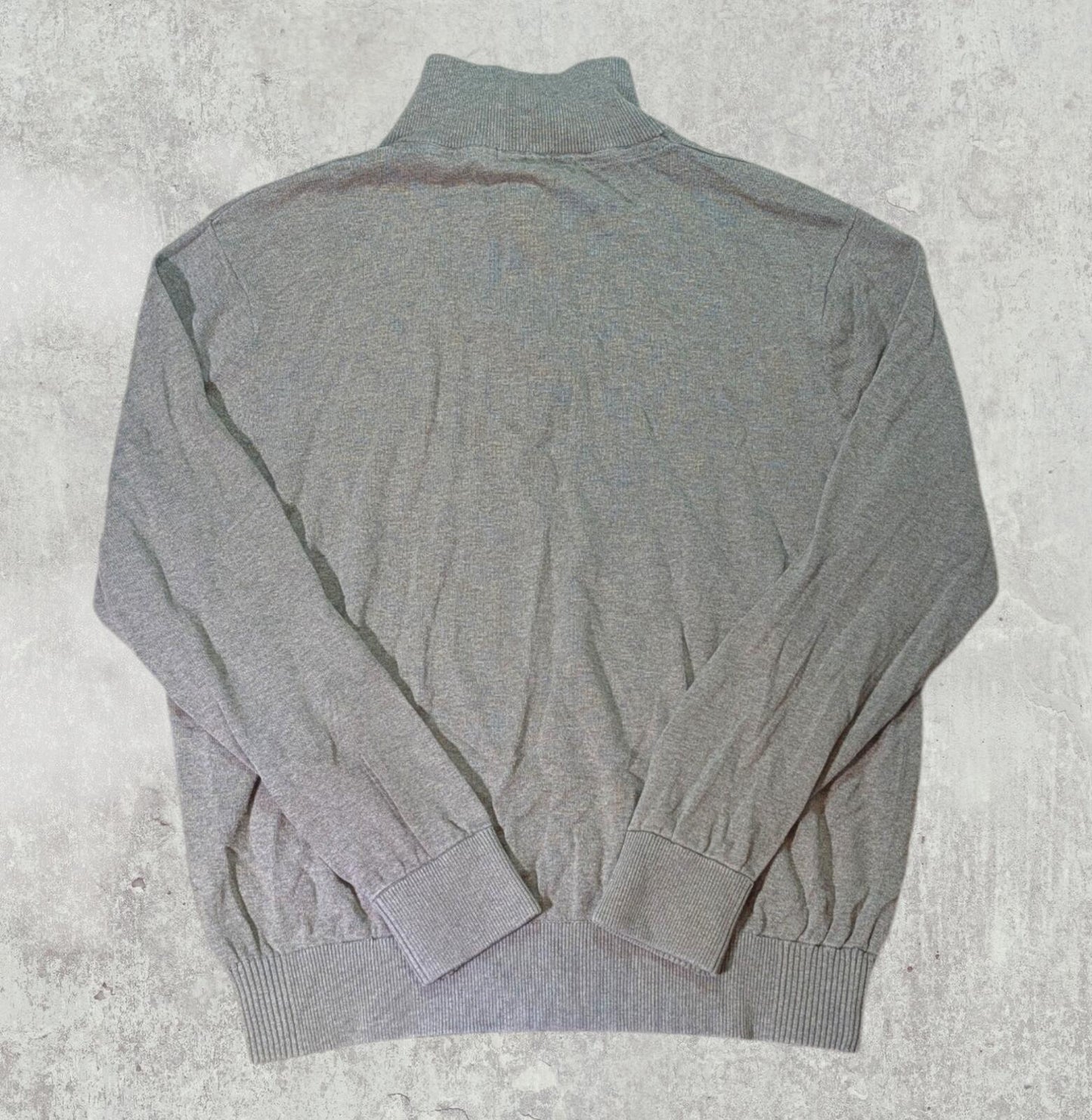 Henri Lloyd Men's 1/4 Zip Jumper - Brown - Size XL