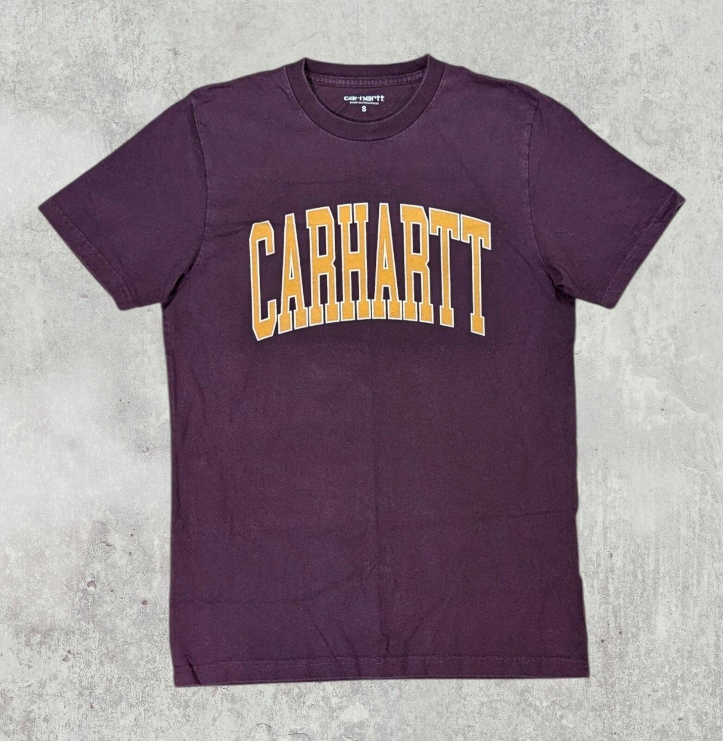 Carhartt Men's T Shirt - Burgundy - Size Small