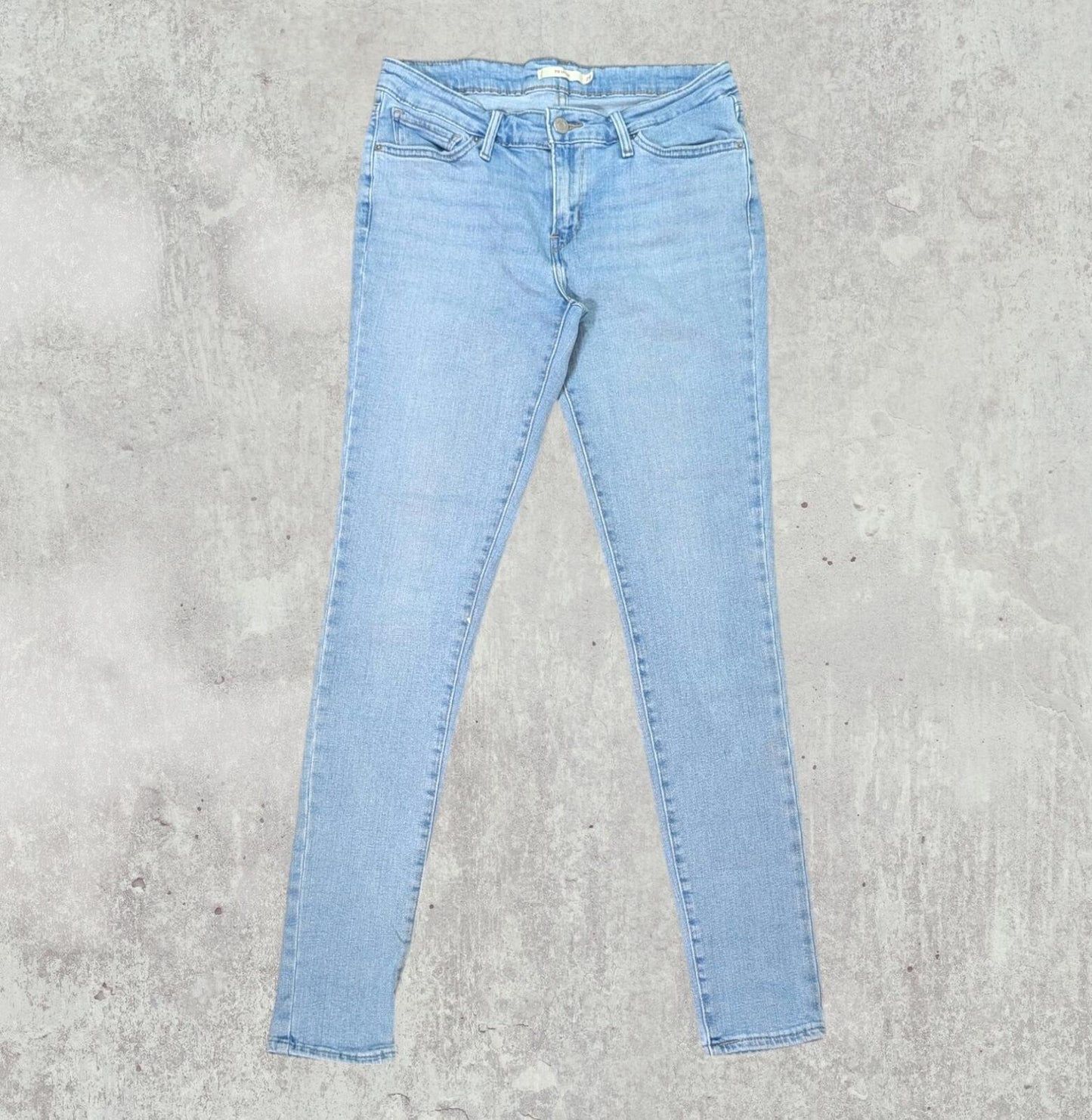 Levi's Women's 711 Skinny Jeans - Blue - Size 29W 32L