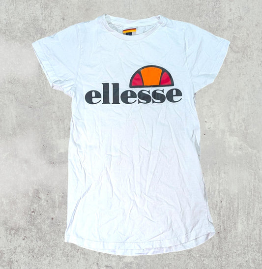 Ellesse Women's T Shirt - White - Size 6