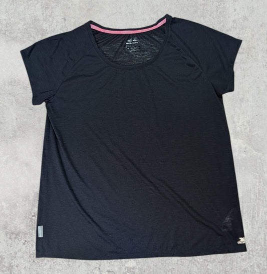 Trespass Women's Quickdry T Shirt - Black - Size 16