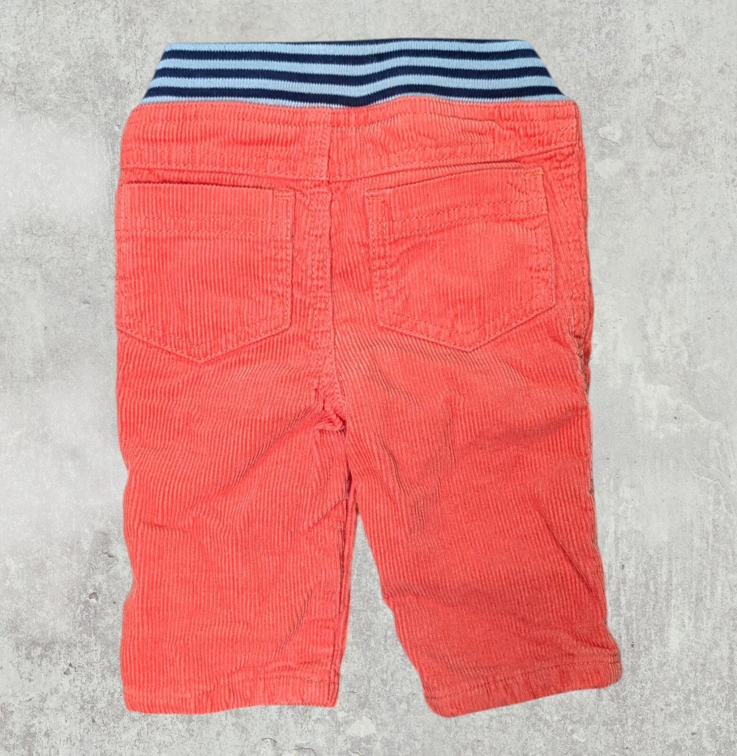 Baby Boden Boy's Corduroy Trousers - Orange - Size 0-3 Months
