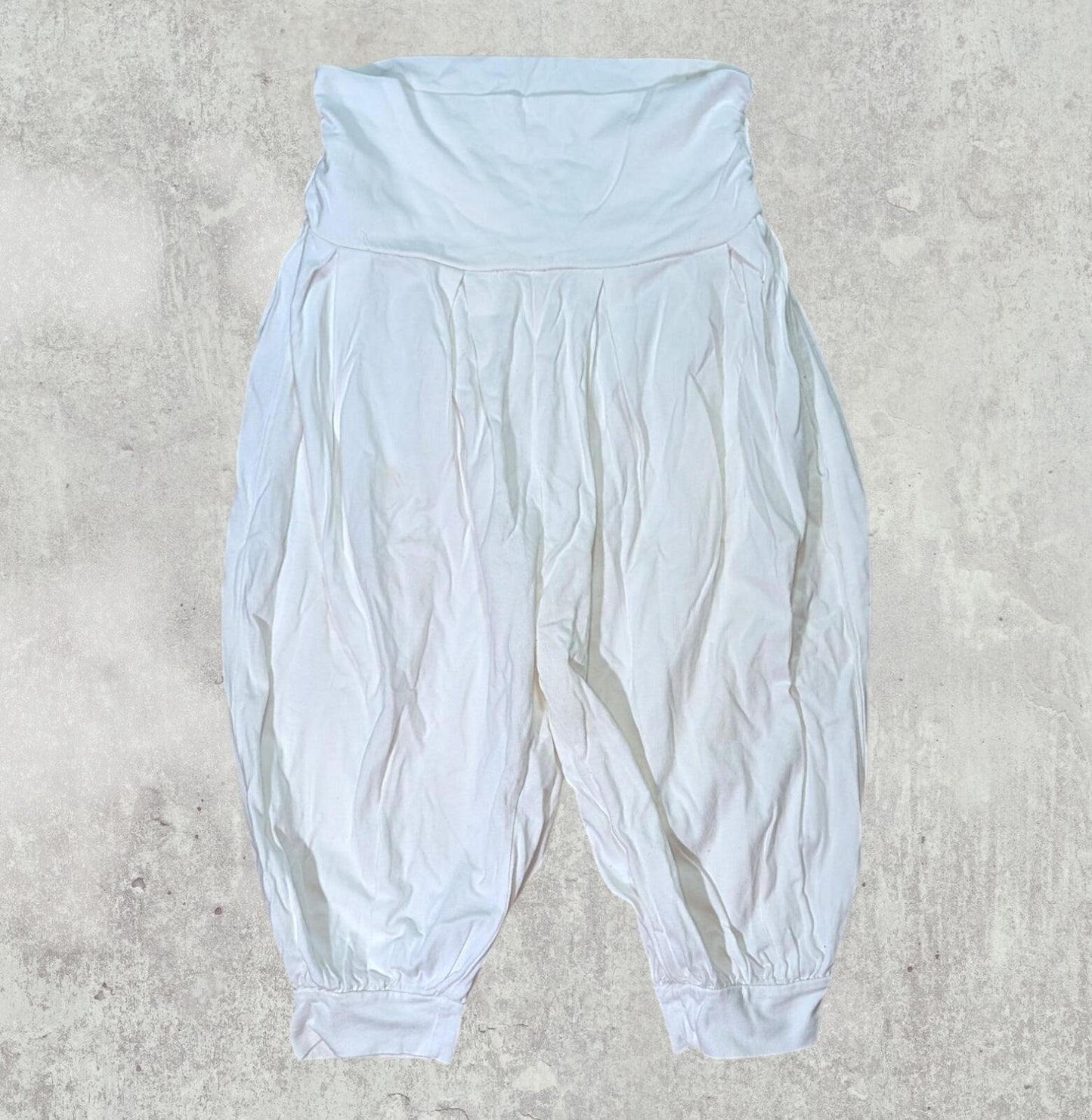 Monsoon Girl's Balloon Leg Trousers - White - Size 10-12 Years