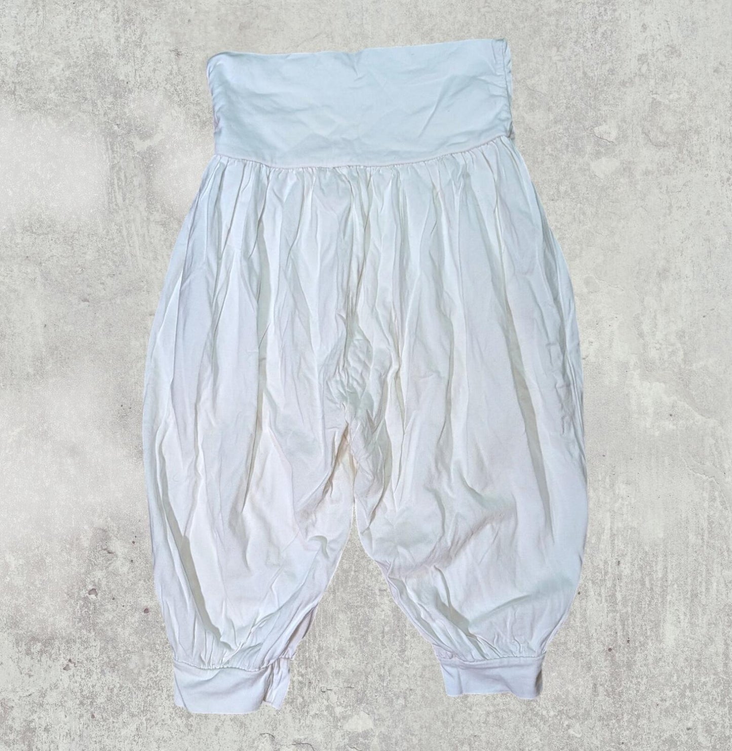 Monsoon Girl's Balloon Leg Trousers - White - Size 10-12 Years