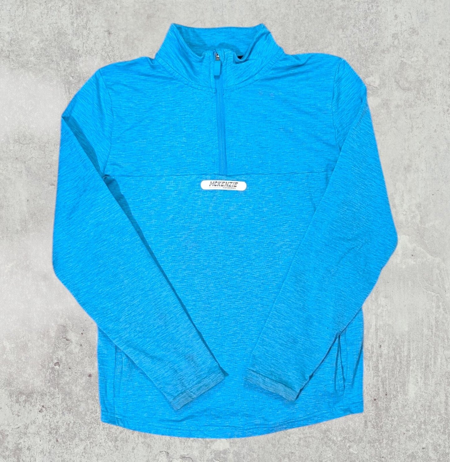 McKenzie Boy's 1/4 Zip Sweatshirt - Blue - Size 12-13 Years