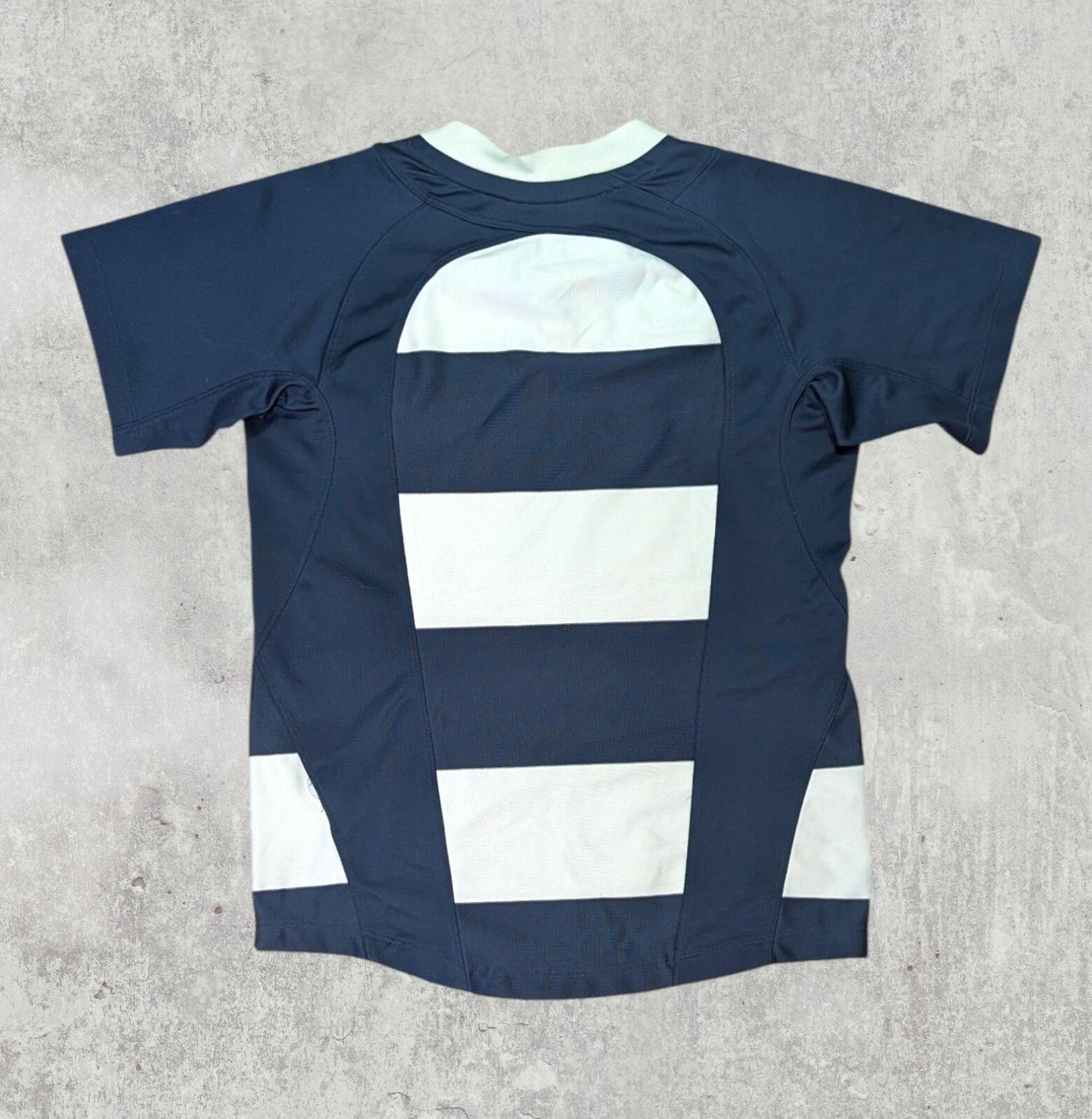 Nike Boy's Rugby Striped T Shirt - Navy - Size 10-12 Years