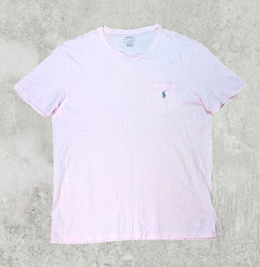 Ralph Lauren Men's Custom Slim Fit T Shirt - Pink - Size Large