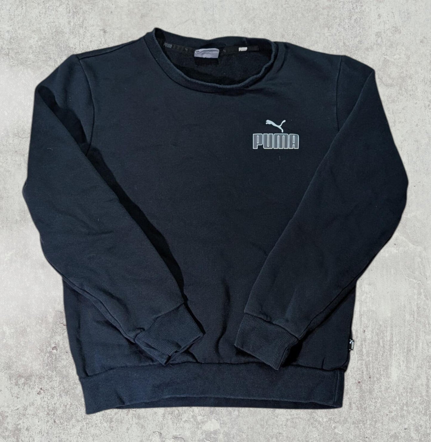 Puma Men's Sweatshirt Jumper - Black - Size XS