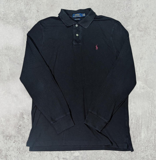 Ralph Lauren Men's Custom Slim Fit Polo T Shirt - Black - Size Large