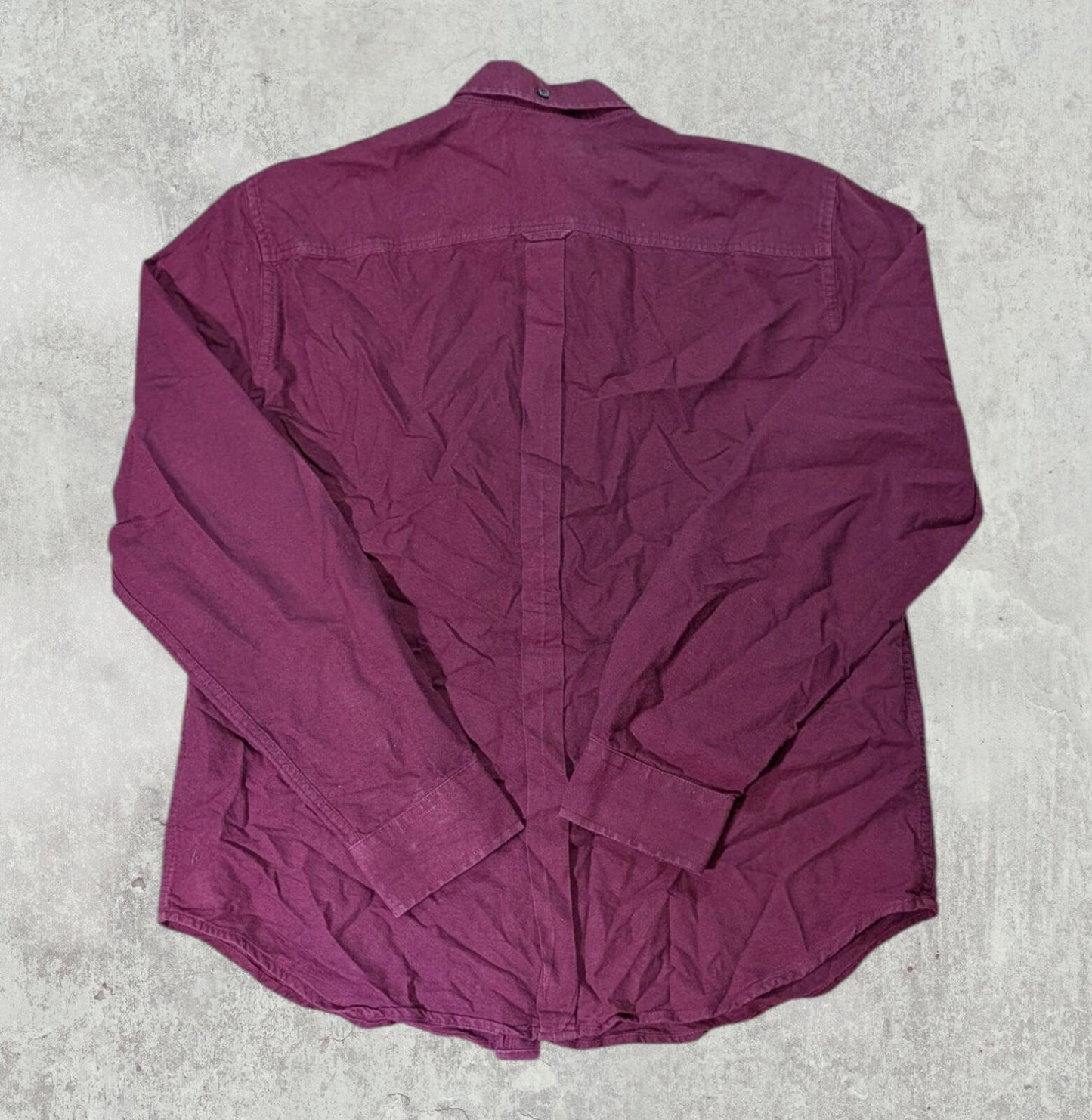 Ben Sherman Men's Shirt - Burgundy - Size Large